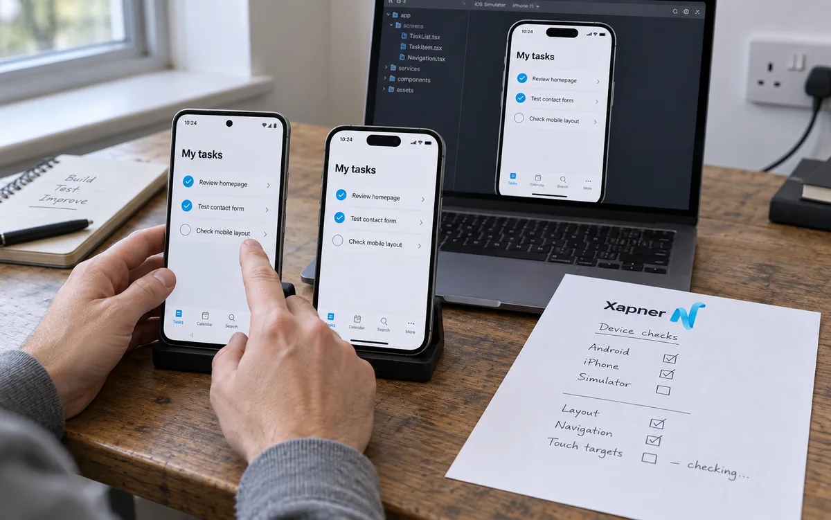Mobile App Development service example